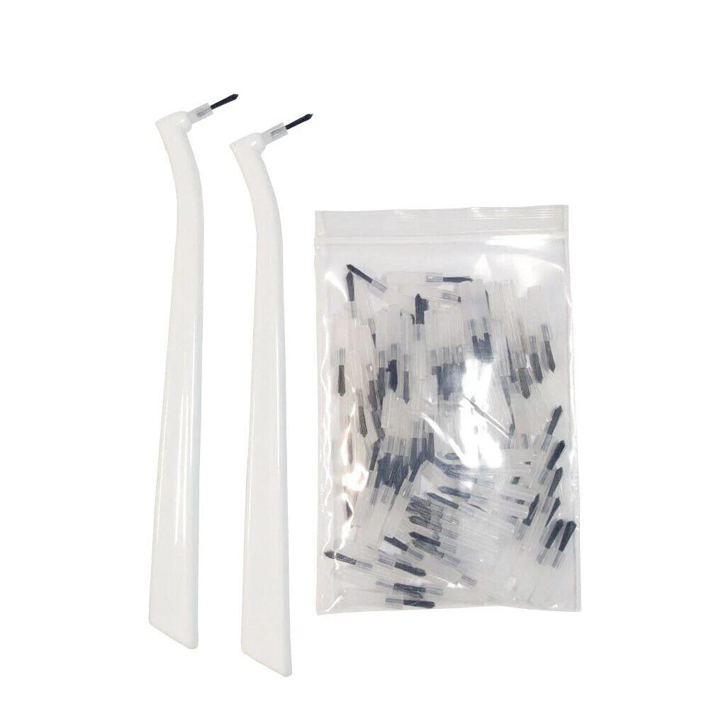 Dental Resin Composite Disposable Micro Brushes Applicator Brush Tip+Brush Handl