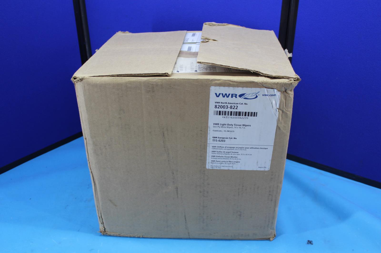 VWR Tissue Wipes 14 x 16.7 in. Light Duty 13 Boxes with 140 Wipes Each 82003-822