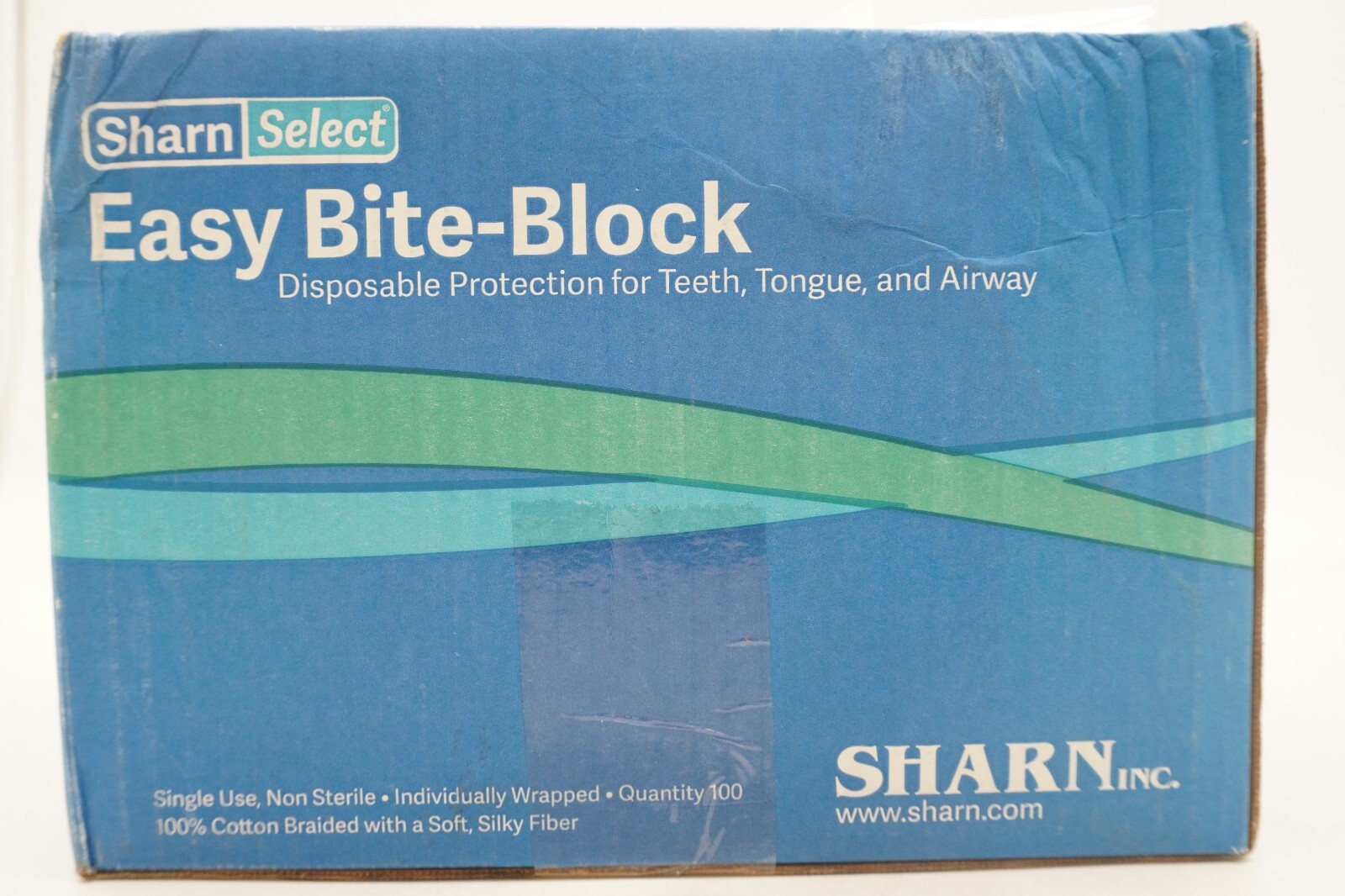Sharn Select Dental Medical Disposable Easy Bite-Block 4 X .75 Inches 100/Box