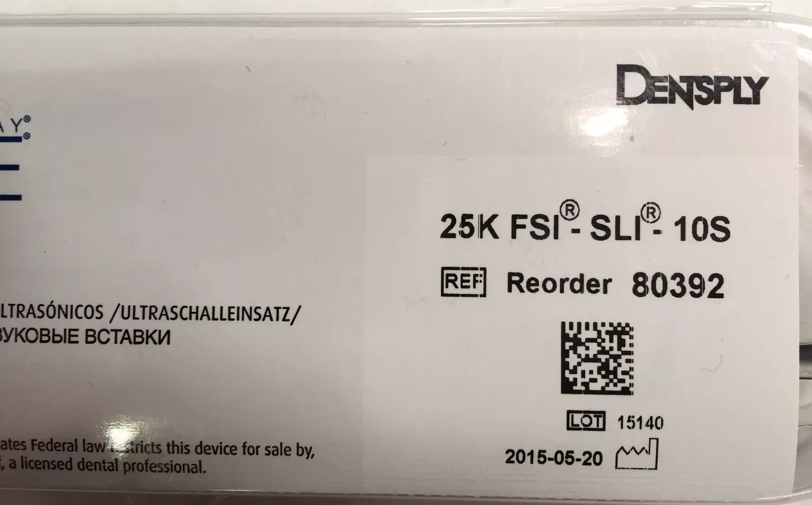 DENTSPLY Cavitron Ultrasonic Insert 25K FSI-SLI-10S SlimLine Focus Spray