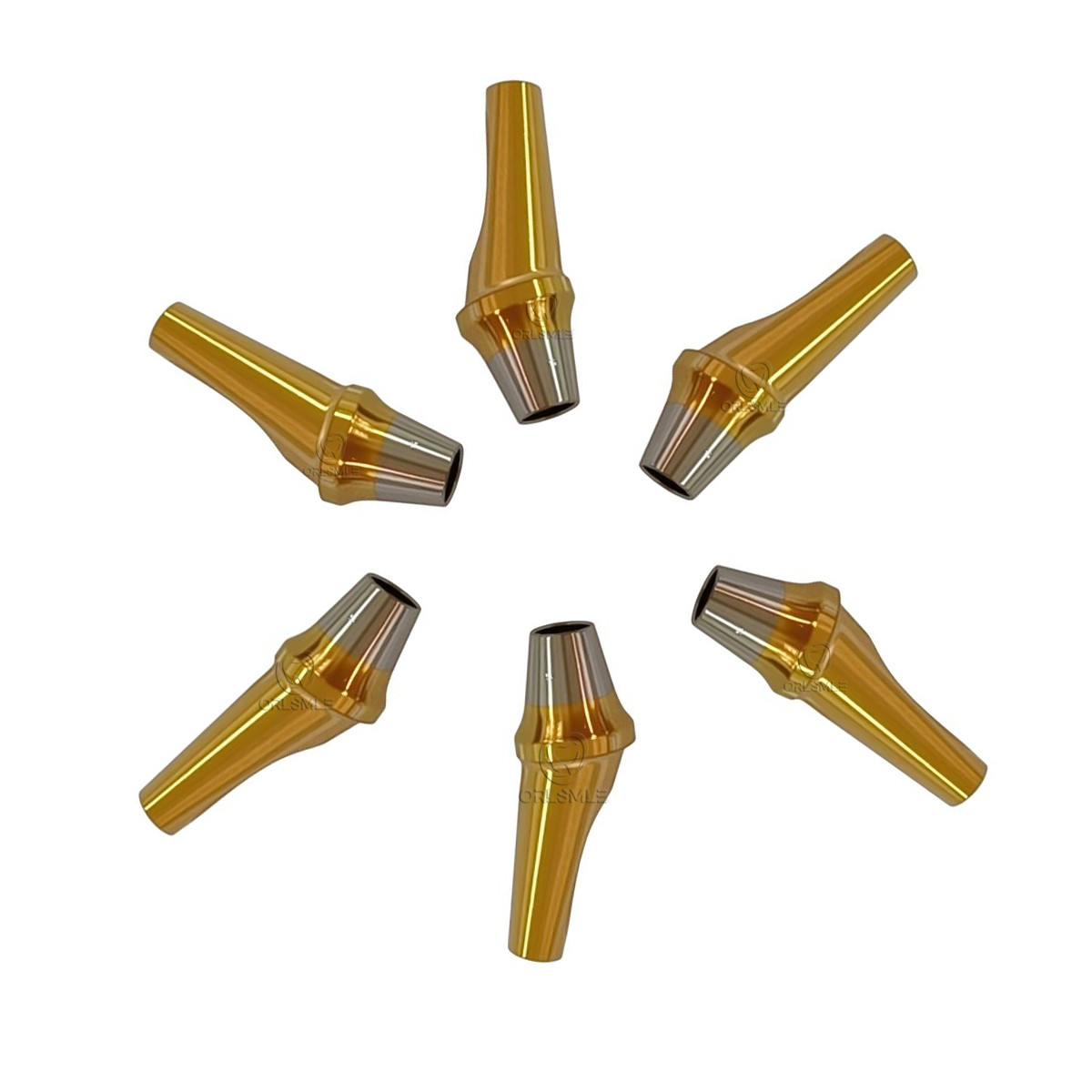 Dental angled cemented abutment for Osstem Hiossen 17 degree mini regular
