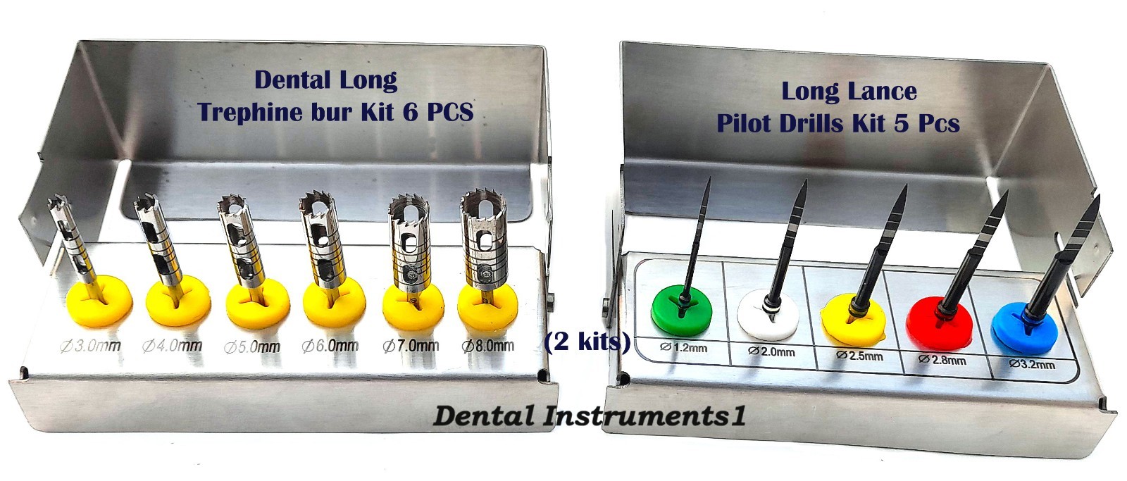 Long trephine Bur kit & Lance Pilot Kit Dental
