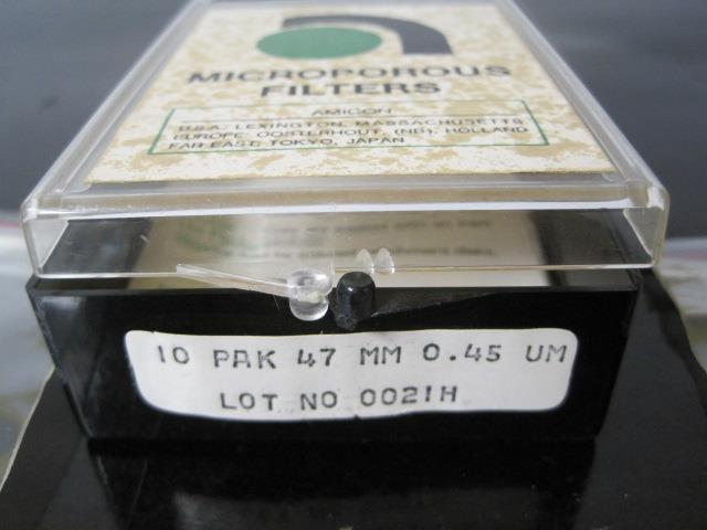 17 AMICON MICROPOROUS FILTER 47MM 0.45UM DISC MEMBRANES MICROFILTRATION RARE BOX