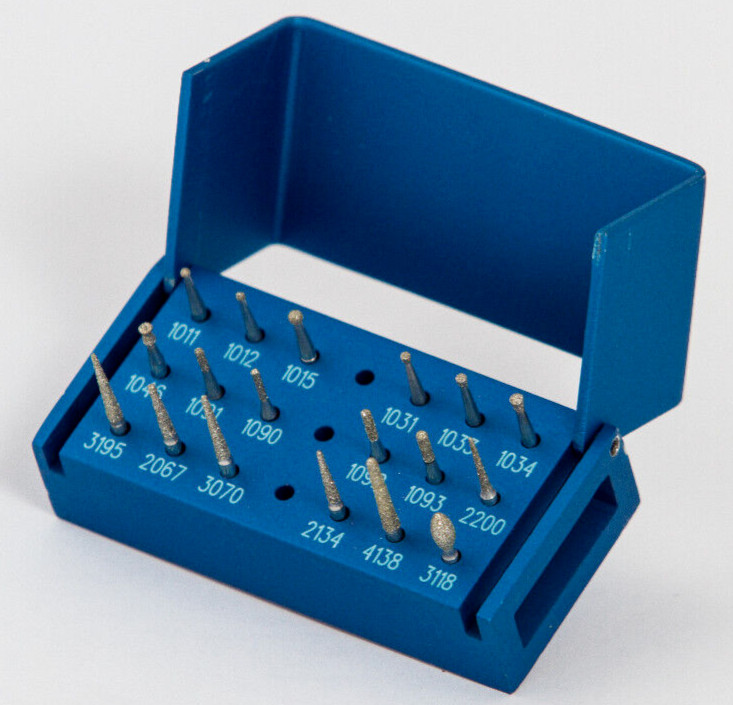 Microdont USA MU- 10.803.001A Multiuse Collection Kit with 18 Burs & Bur-Block