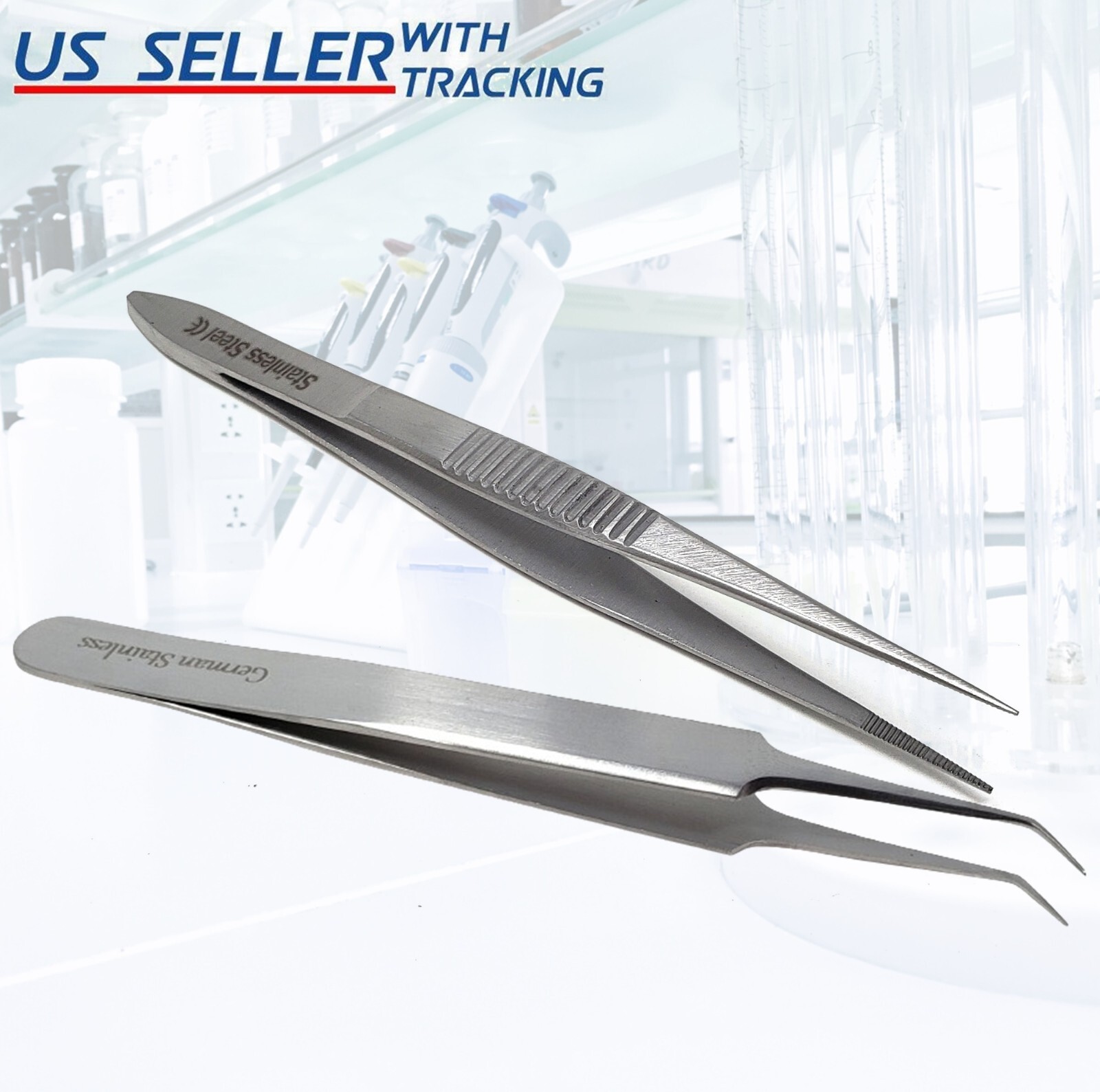 1 Pc Tweezer – Craft Jewelry Beauty Nail Art Hobby Picking Tool Stainless Steel