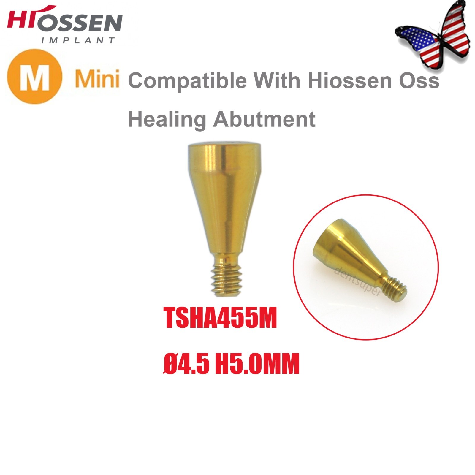 US OSS Dental Caps Healing Abutment Cap Mini Regular Platform Fits Oss Hiossen
