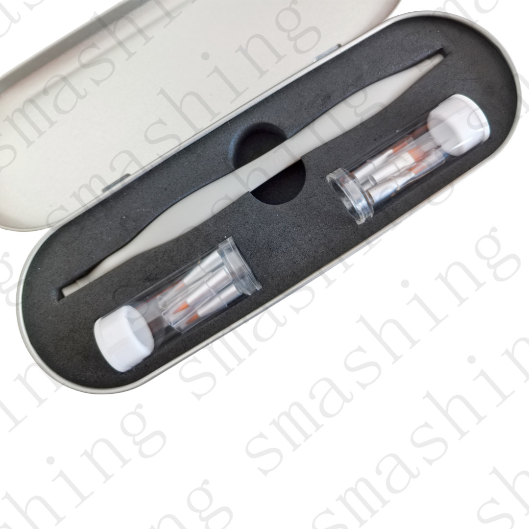 Dental Brush Pen Replaceable Brushes Head Straight Curved Head Mini Micro Brush