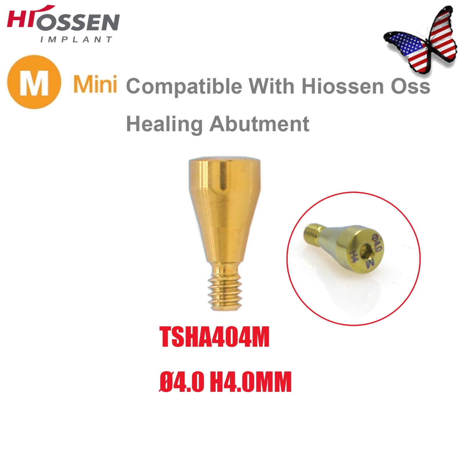 US OSS Dental Caps Healing Abutment Cap Mini Regular Platform Fits Oss Hiossen
