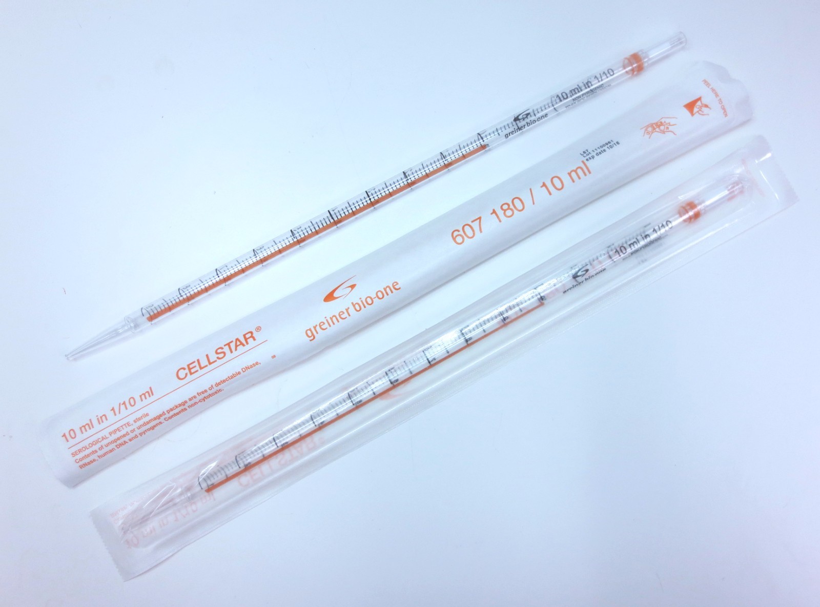 *Sterile* Greiner 10ml Serological Pipet Individual Wrapped 607180 200/CS
