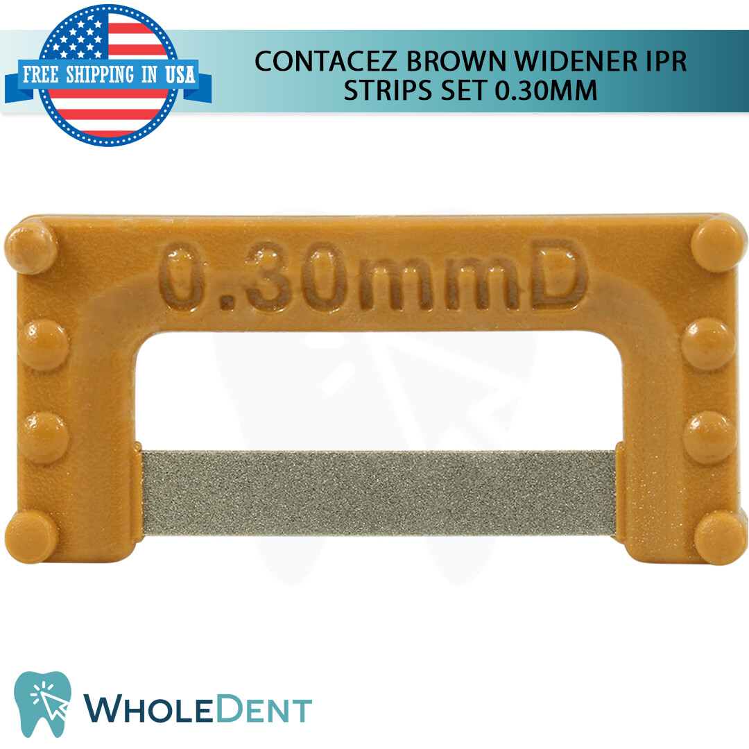ContacEZ Brown Widener IPR Plus 8 Strips Orthodontic Interproximal Reduction