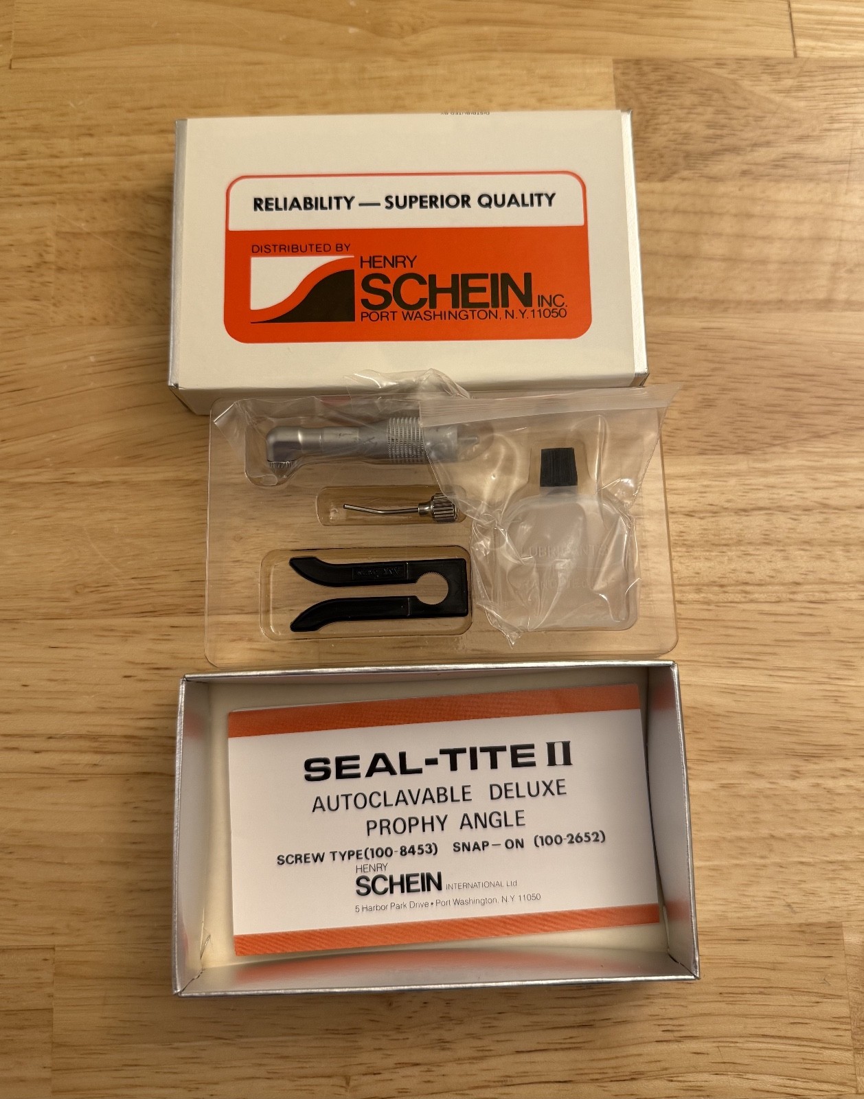 Henry Schein Deluxe Autoclavable Sealed Prophy Angle Seal-Tite II Screw Type