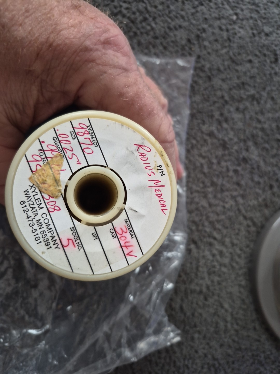 Fort Wayne Metals 304V Stainless Steel Wire.0025