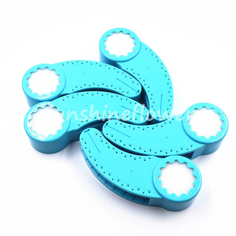 Dental Measure Tool Root Canal Twin Block Endo File Plastic Accessory Ruler Blue