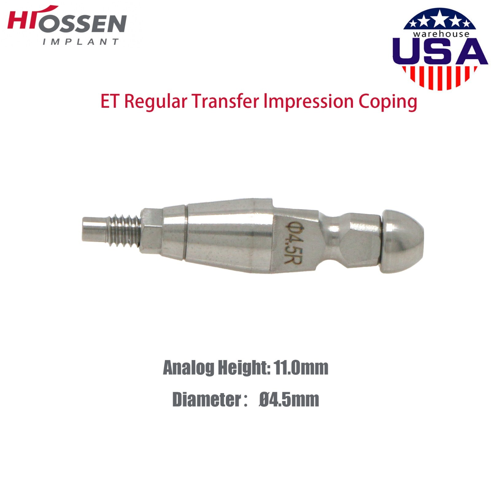 US Fits Hiossen Osstem ET Healing Abutments/Locator/Impression Caps Coping M/R