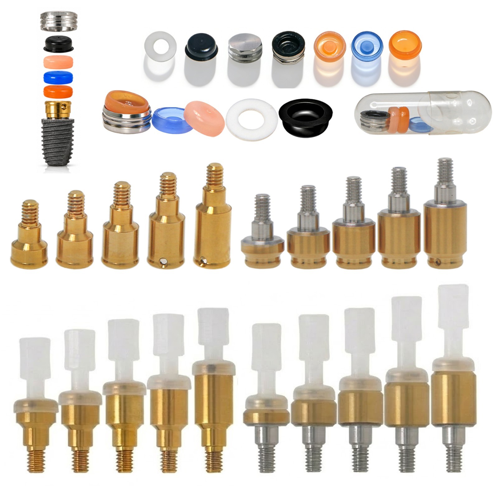 Dental Zest Locator Overdenture Attachment System Compatible Multiple Implant
