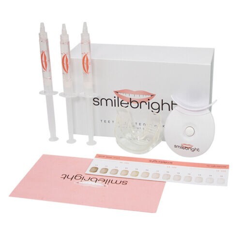 SmileBright 35% Teeth Whitening LIGHT Kit with 3 syringes & bleaching trays