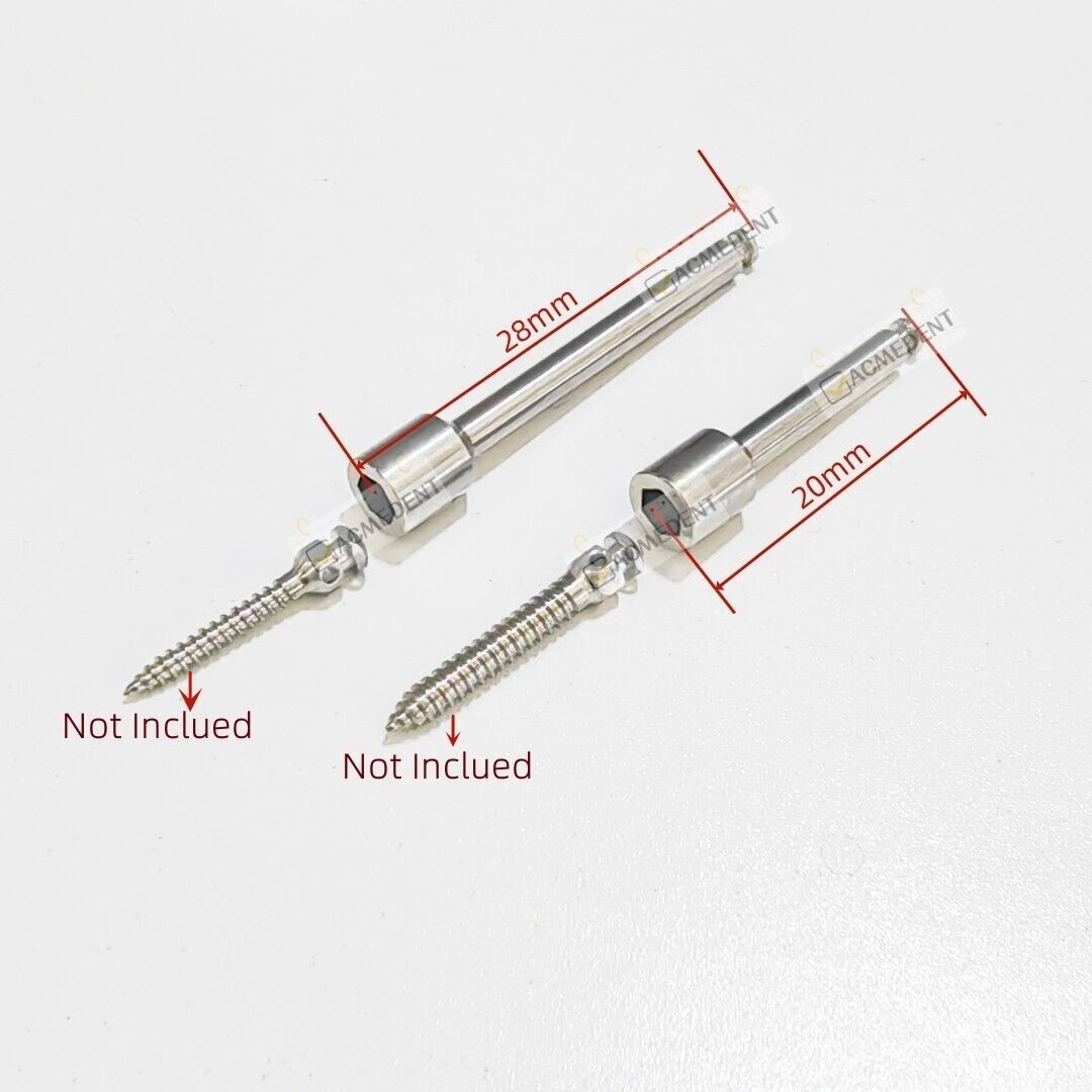 1Piece Dental Micro Screws Key Driver RA Contra Angle Handpiece for ∅2.5mm L20mm