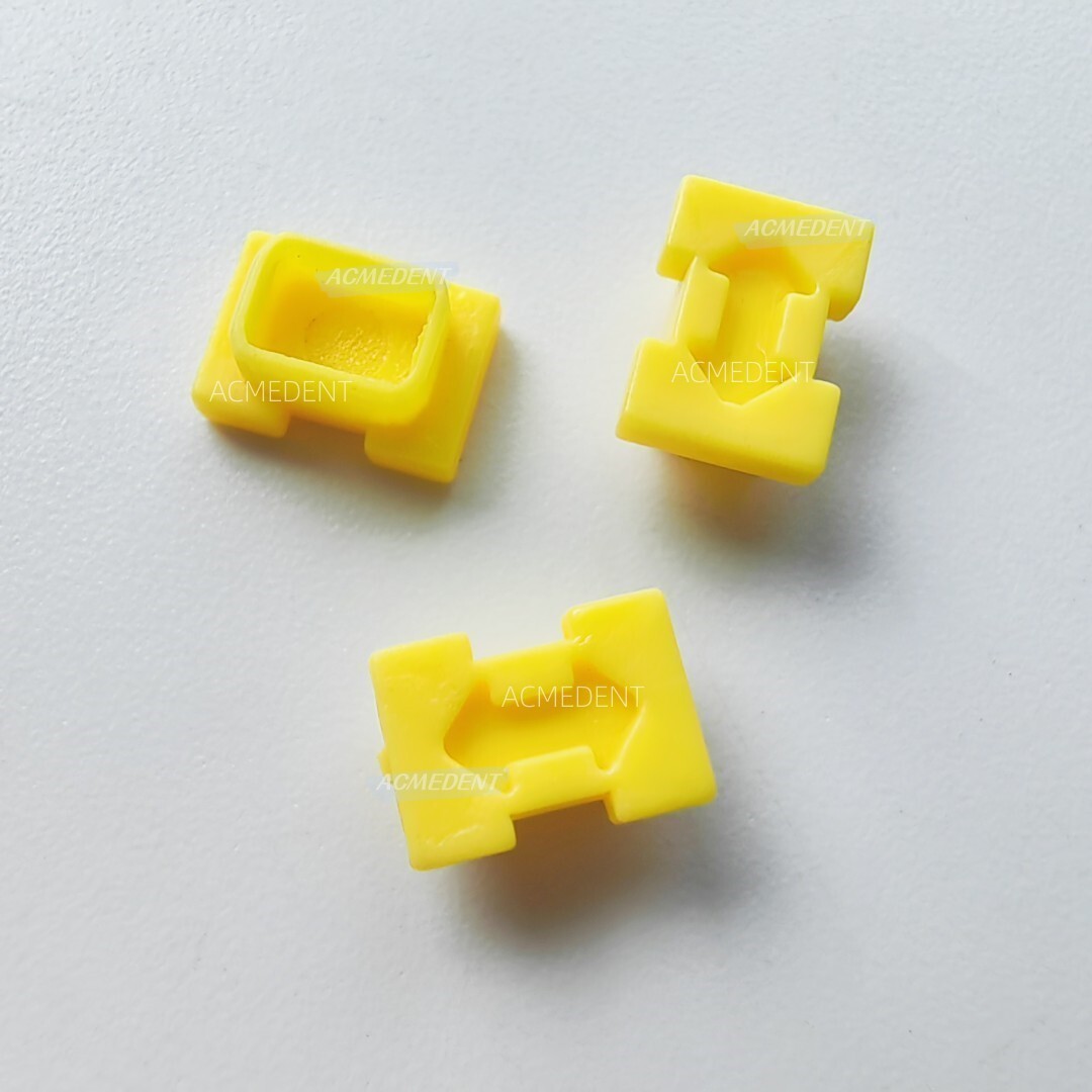 20Pcs Dental ITI Snap Caps Closed Tray NC Coping Impression Fit Straumann Yellow