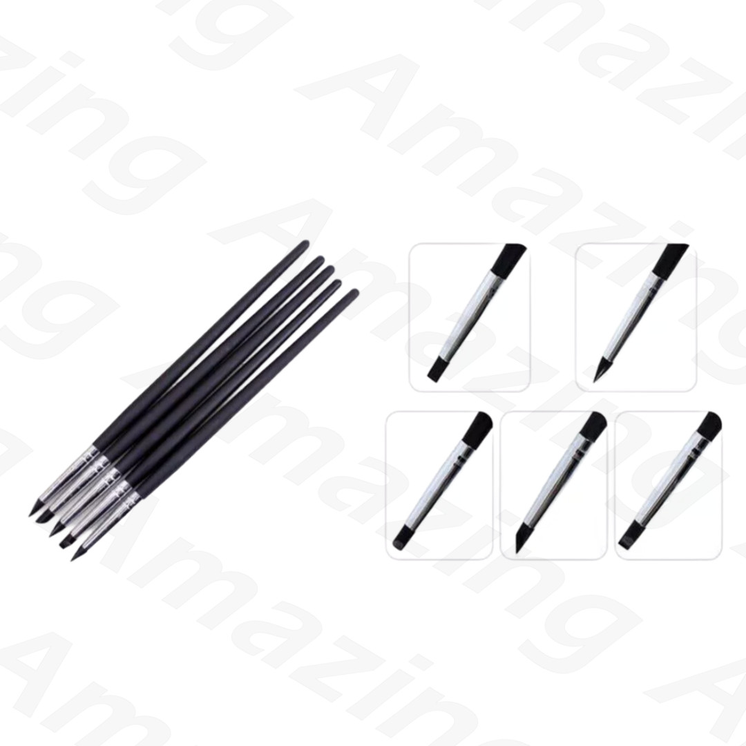 Dental Composite Resin Veneer Cement Porcelain Brushes Silicone Brush Pen 3Color