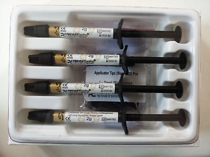 FUSION I-SEAL FLOWABLE GLASS IONOMER COMPOSITE LIGHT CURE CEMENT LINER 4X2GM FS