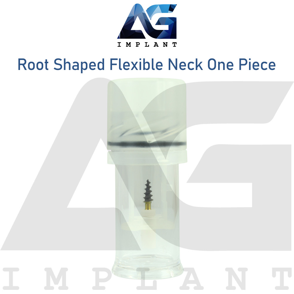 5 Root Shaped Flexible Neck One Piece Fixture System Titanium RBM surface