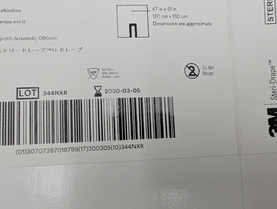 3M Steri-Drape Orthopedic Drape Clear 47 W X 51 L Inch 1015 10 per Box