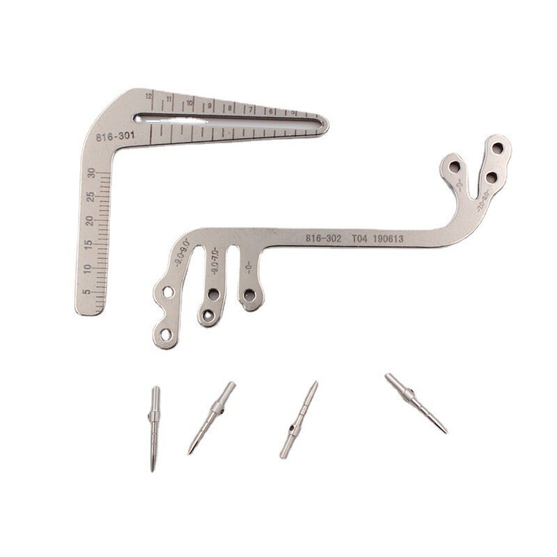 Set of 6 Dental Gauge Implant Surgical Drilling Guide Locator Parallel Depth Pin