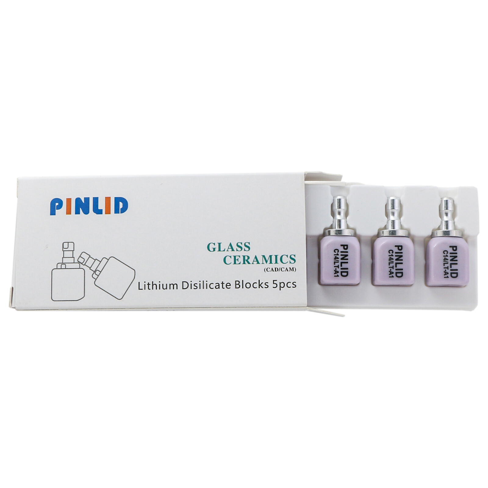 US E.MAX CAD CEREC Blocks inLab/Sirona lithium disilicate blocks LT A1 C14 5/PK