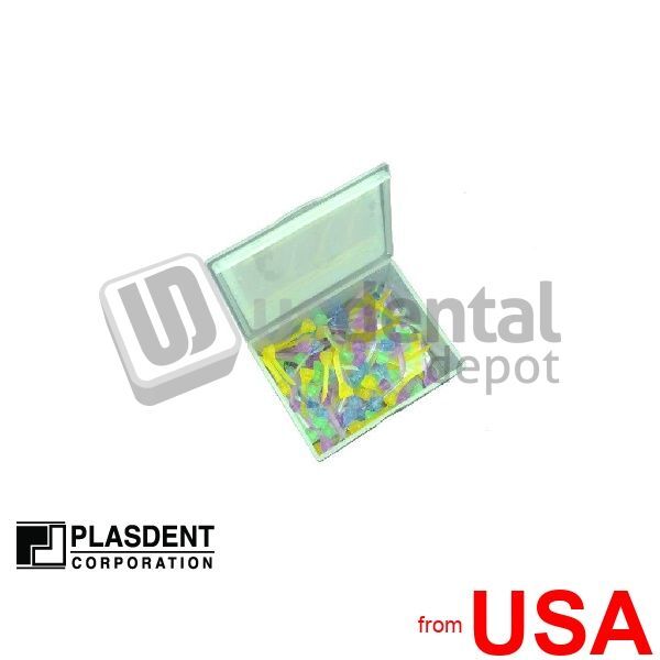 PLASDENT Acuwedges Plastic Wedges- #WG-A- ASSORTED 4 Sizes ( 100 Pcs/Bo 001-WG-A