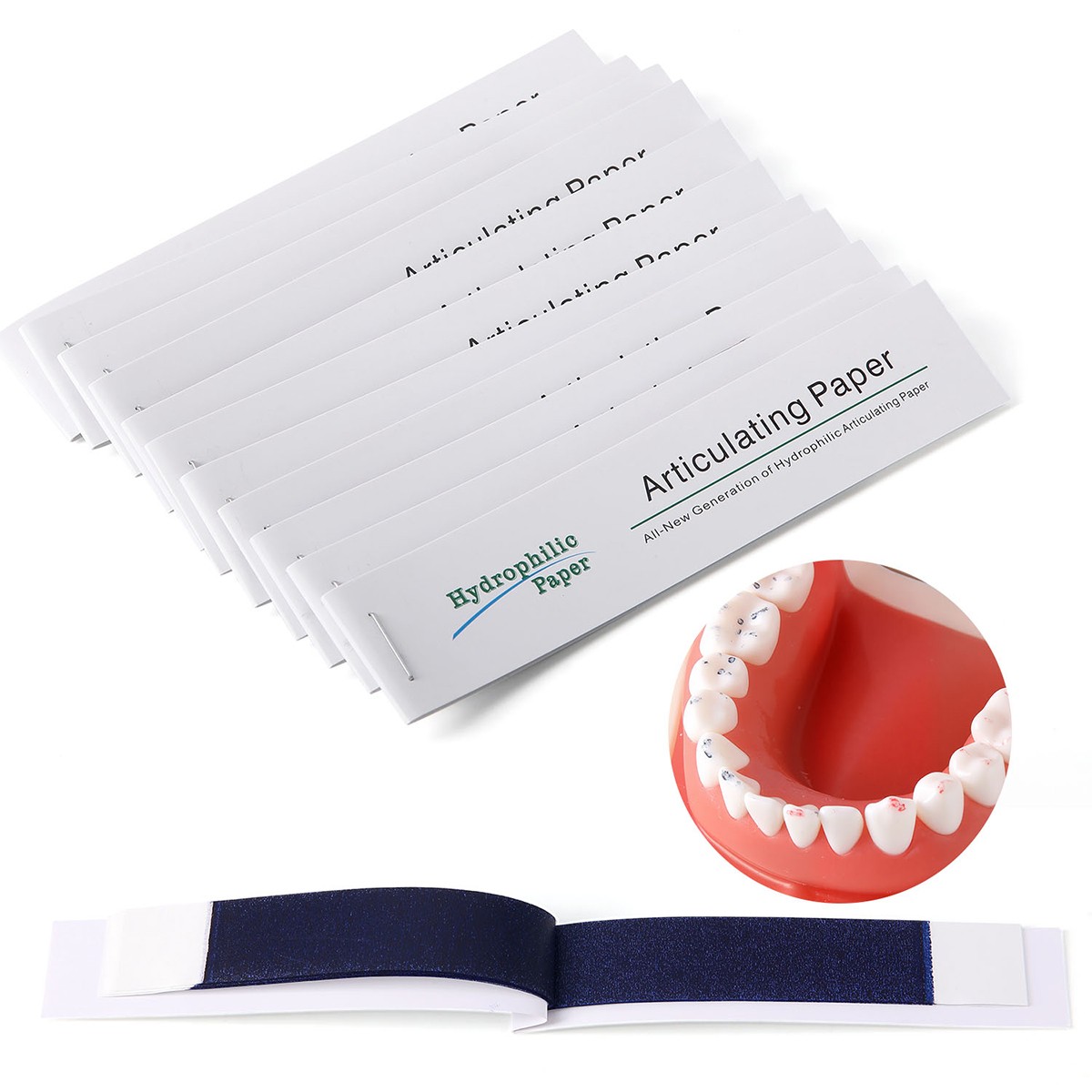 AZDENT Dental Articulating Paper Double Sided Articulating Strips Blue/Red