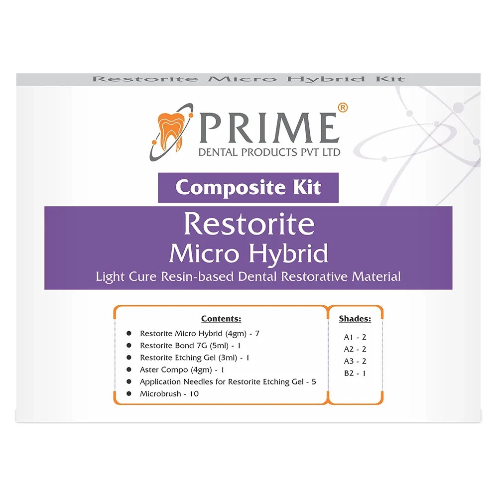Prime Dental Restorite Micro Hybrid Kit Restorite micro-hybrid composite kit
