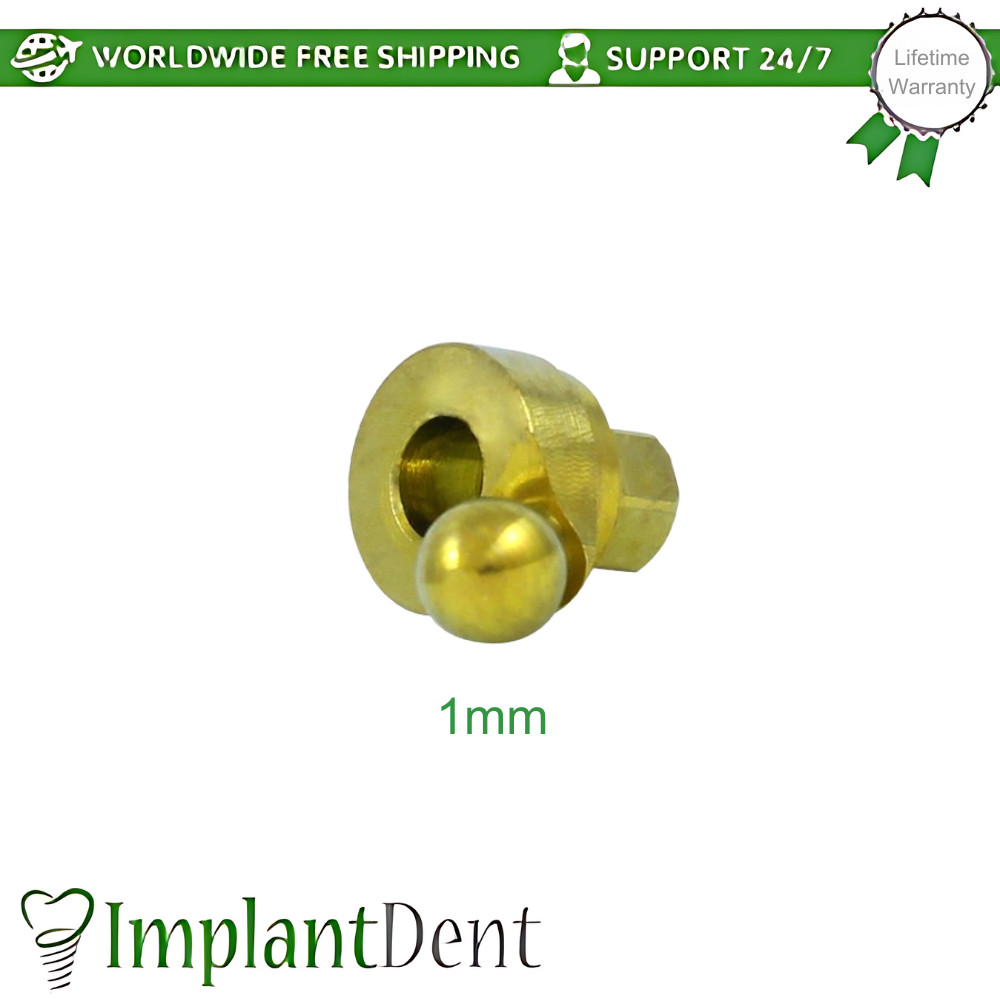 1x Angulated 30° Ball Attachment Premium Kit Dental Int Hex Connection 2.42mm