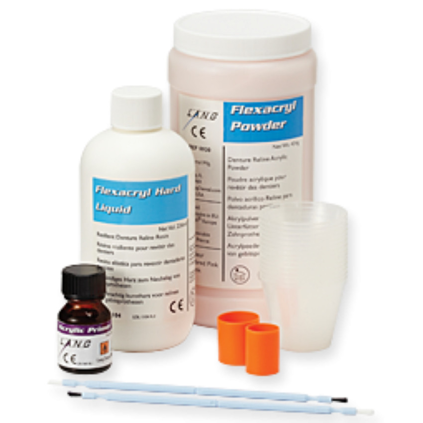 Lang Flexacryl Hard – Pink Reline Acrylic, Professional Package #0923-P1