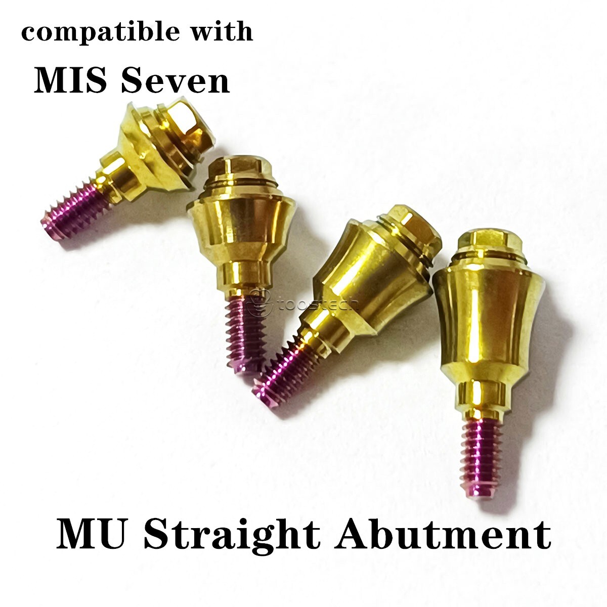 Multi unit straight abutment compatible with MIS Seven Platform GH 1/2/3/4mm