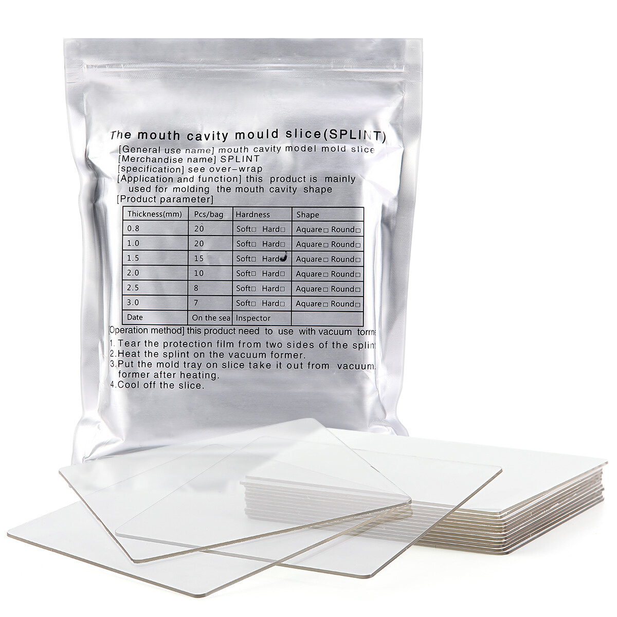Dental Vacuum Forming Molding Machine/Plastic Ortho Thermoforming Sheet Hard