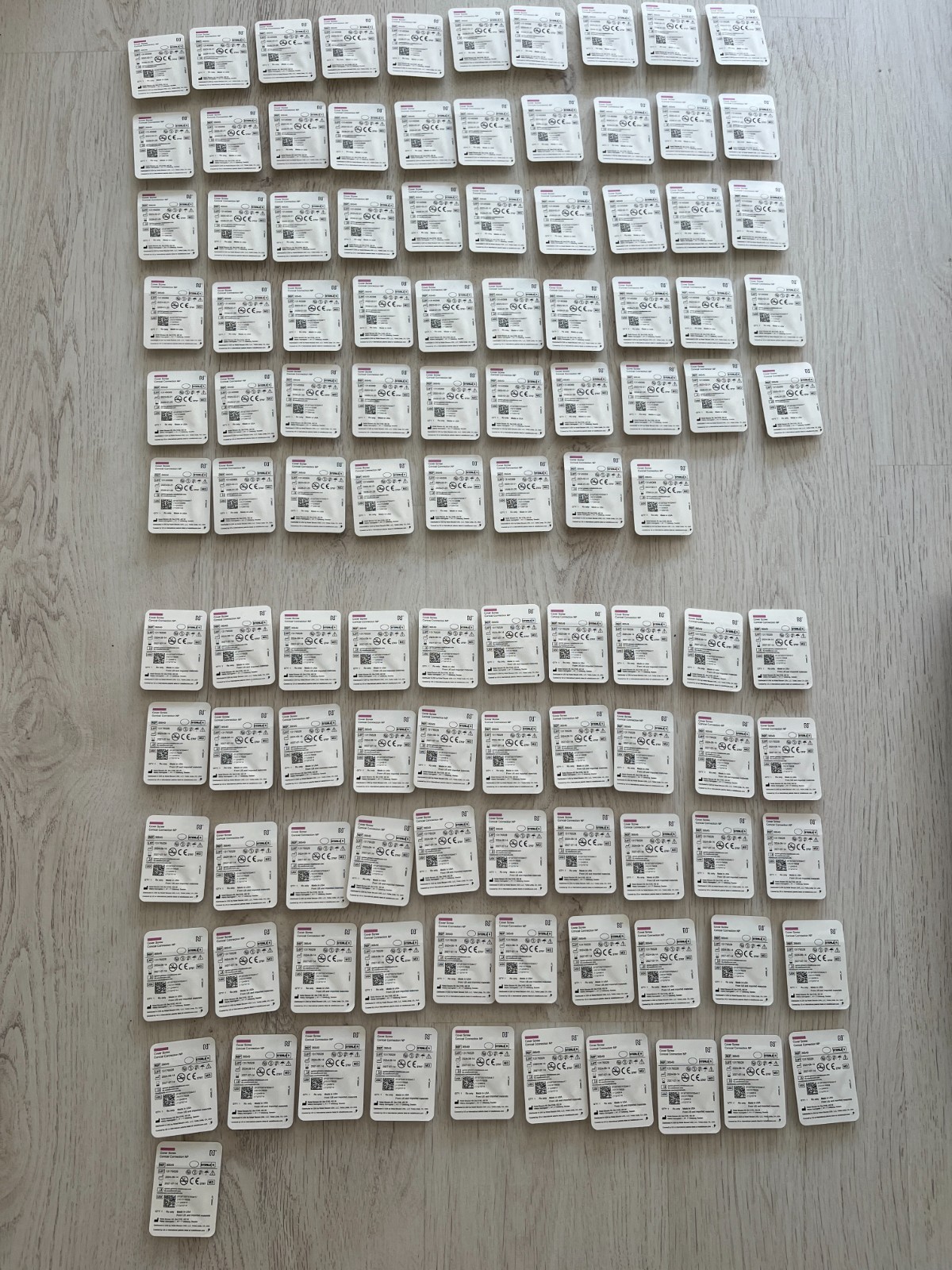 Original Nobel Biocare Conical Connection CC cover screw NP/RP – 283 pieces