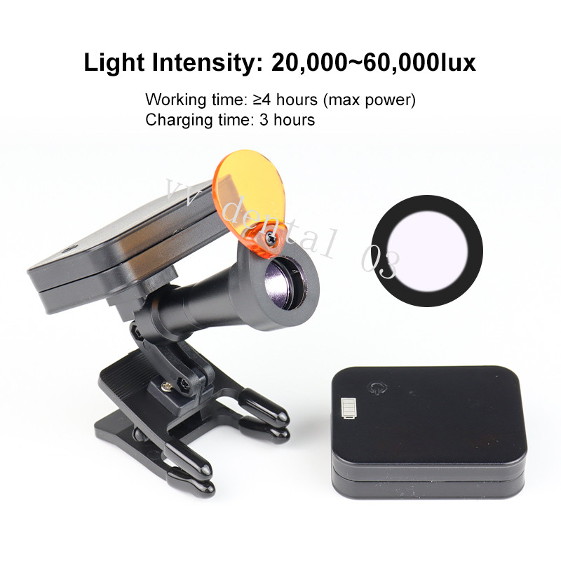 Dental 5W Wireless Dental LED Headlight – Rechargeable Clip-On Design