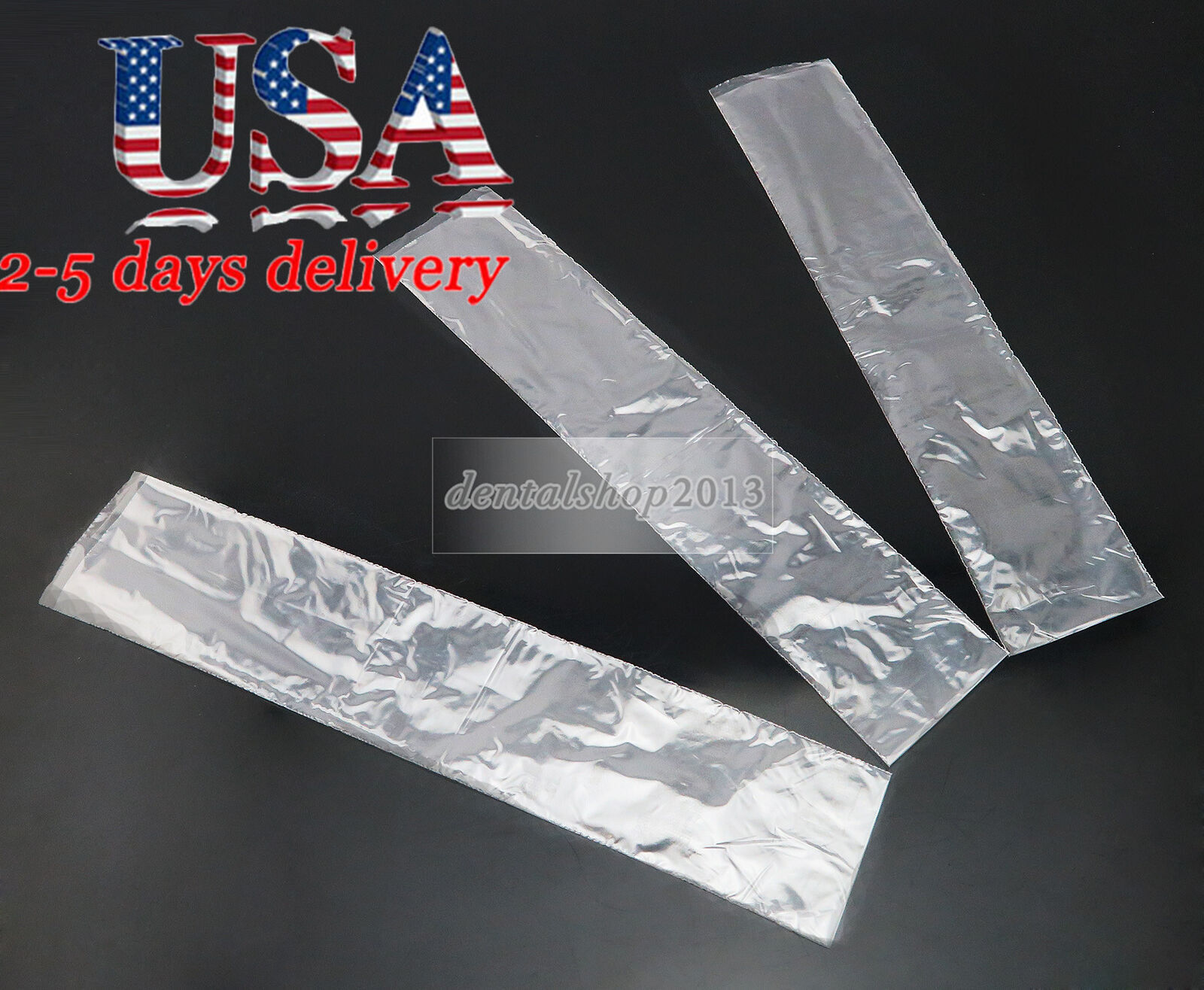 500pcs Digital X-ray Sensor Sheath RVG Sensor Sleeves Cover 4.1X19.7cm USA Stock