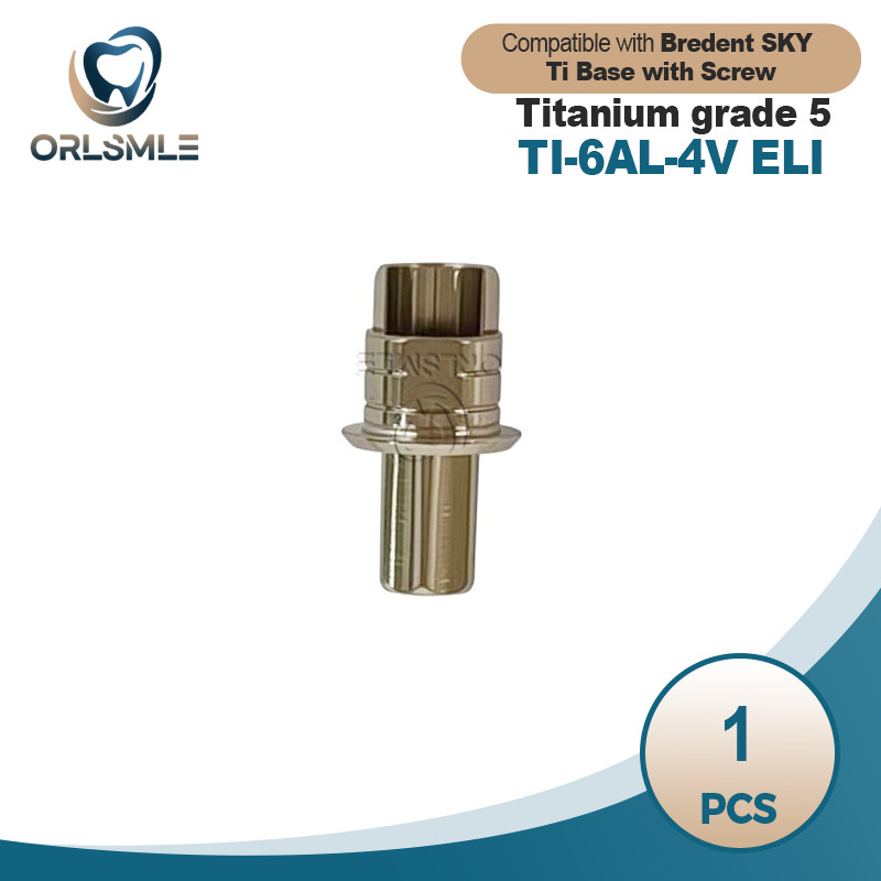 1 pcs ti-base Abutment CAD/CAM titanium base fits to Bredent sky