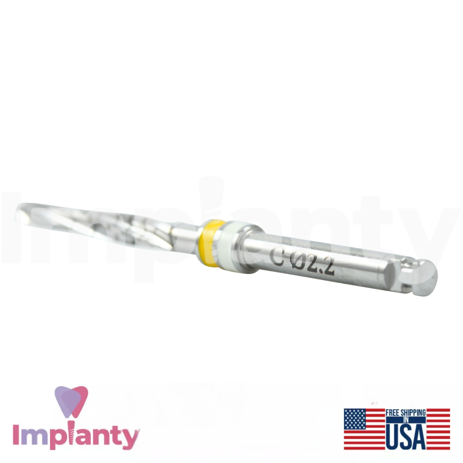 Dental Conical Stainless Steel Drills 16mm External Irrigated Dentistry Tool