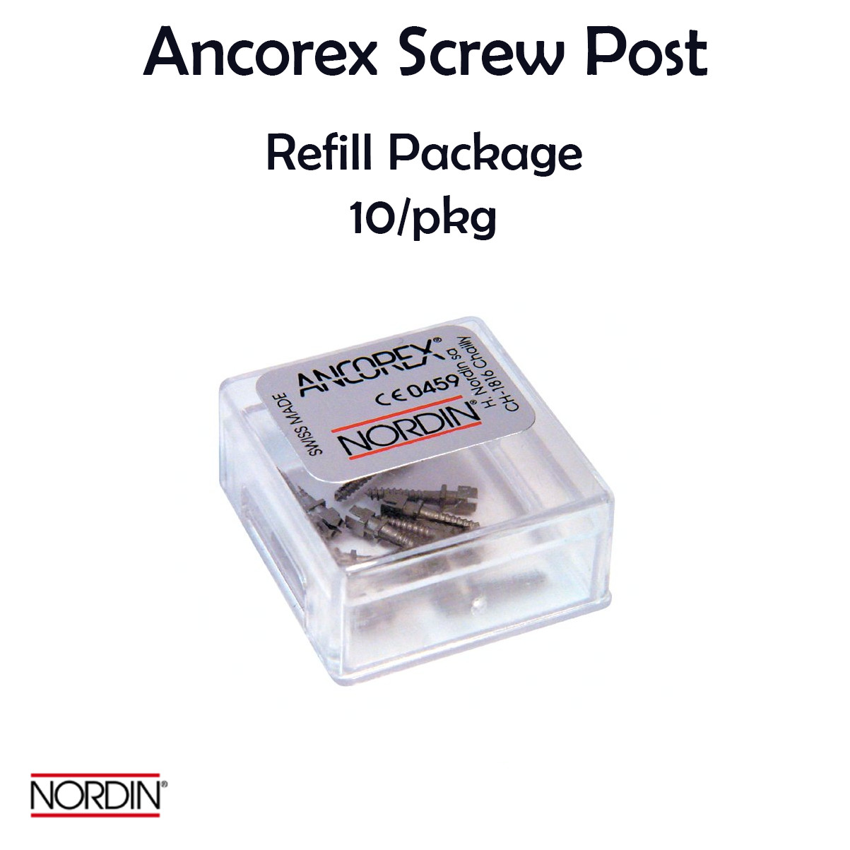 1x Screw Post NORDIN Original Ancorex Refill packs 10/pcs (Nordin)