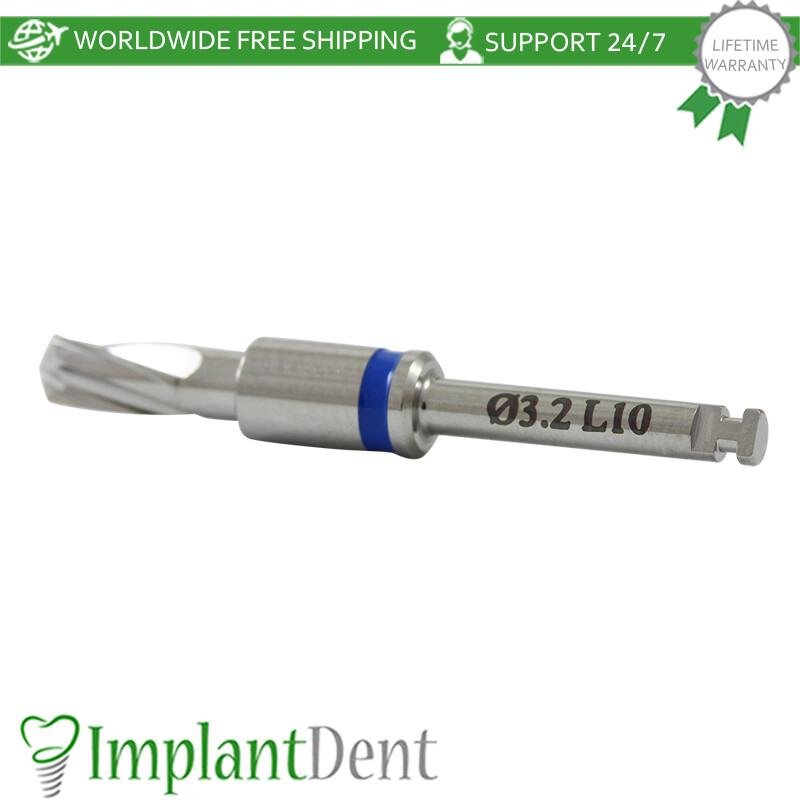 1x Dental Integral Stopper Drill 3.2mm Stainless Steel Dentistry Tool