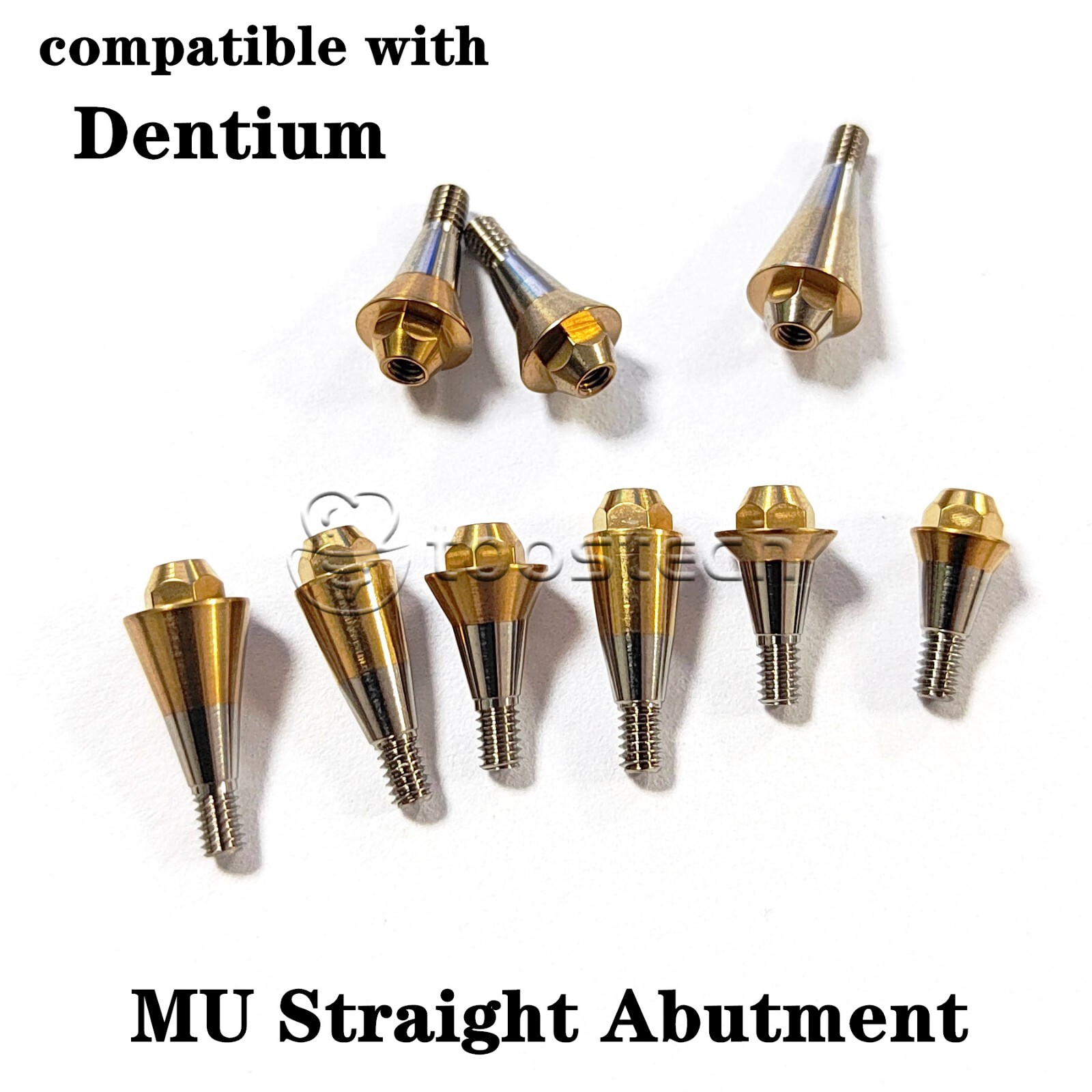 MU straight abutment compatible with Den-tium superline platform D4.5/D5.5