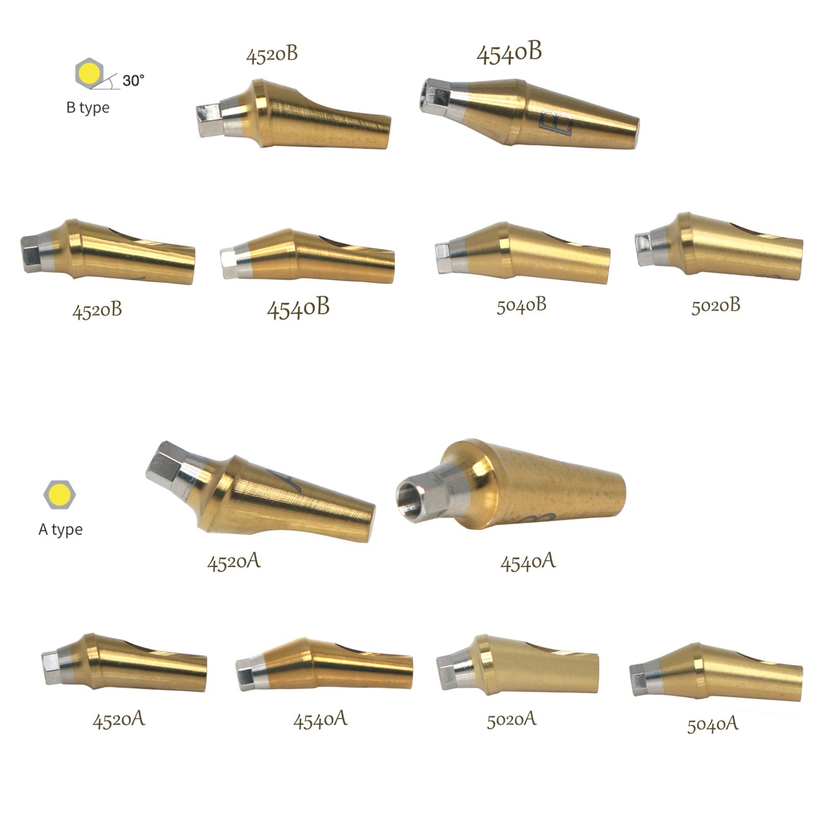 US Fit Hiossen/Osstem Angled Abutment 17° Anatomic Design Mini/Regular Platform