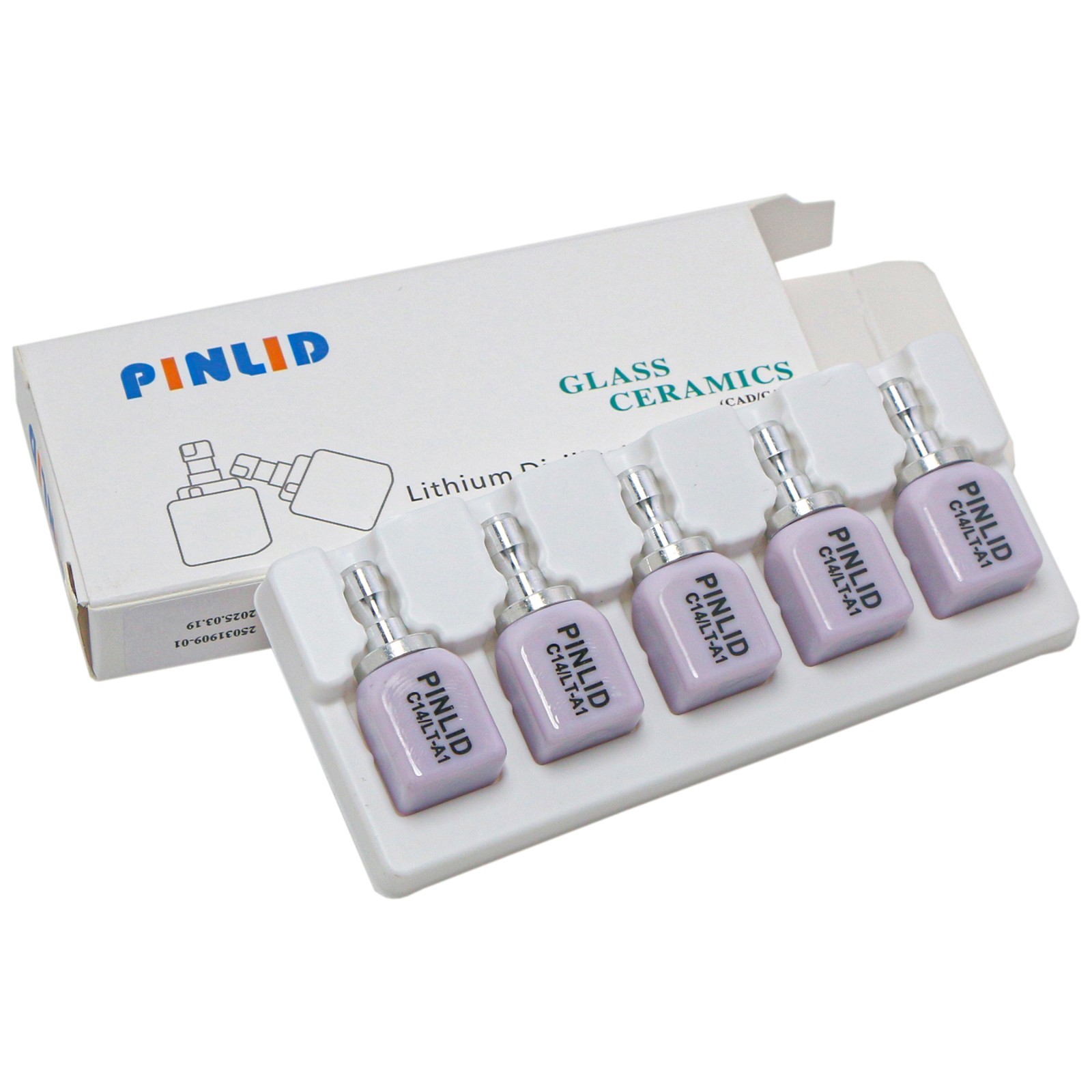 5Pcs/Box C14 LT Dental Block Lithium Disilicate CEREC Translucency Dentistry Lab