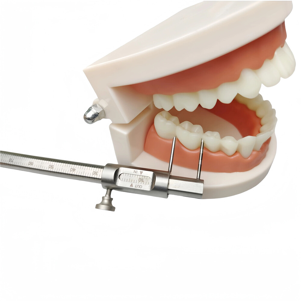 Dental Orthodontic Sliding Caliper Implant Measuring Gauge 0-80mm Double Scale