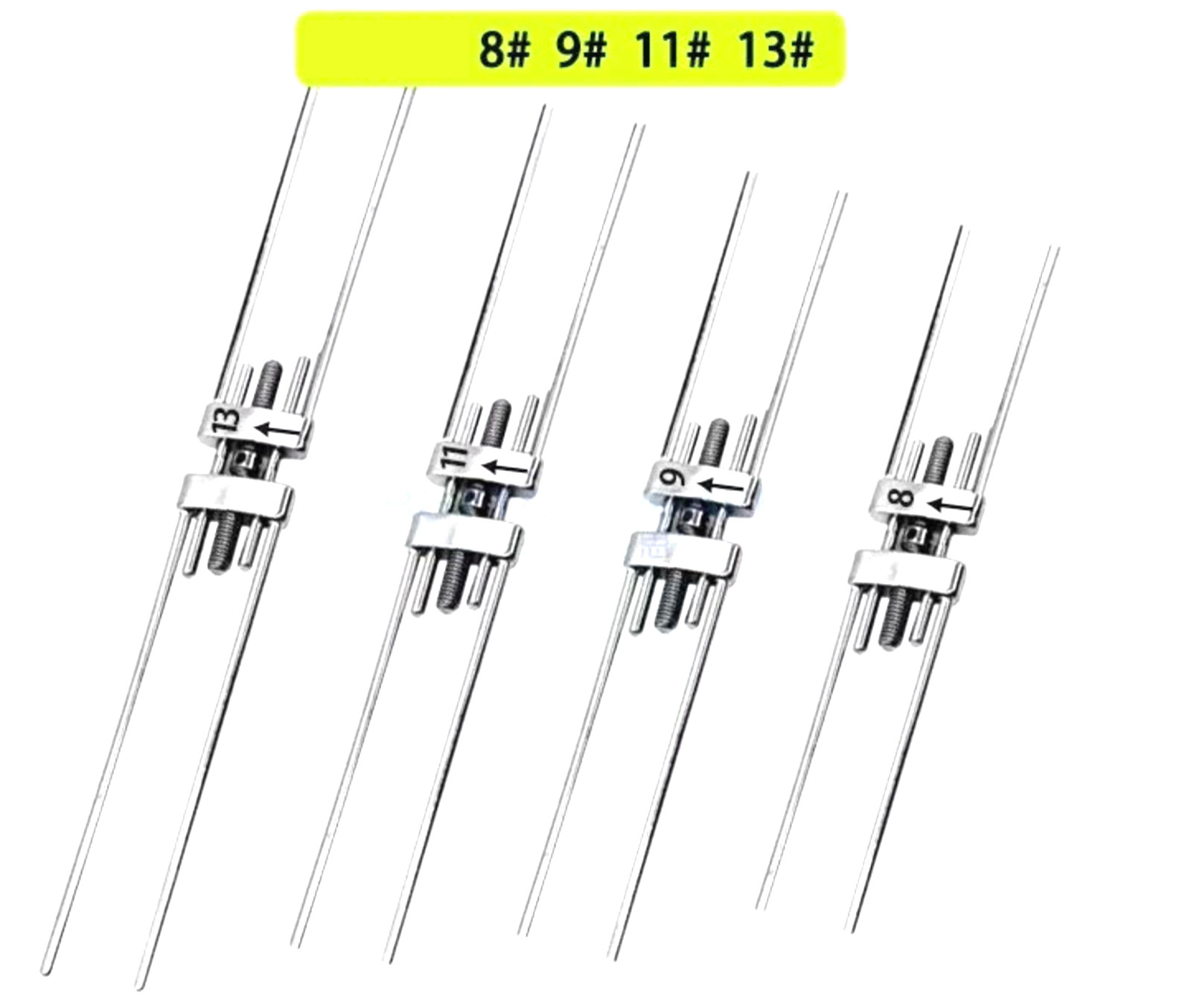 Dental Stainless Steel Orthodontic Expansion Screws #8 #9 #11 #13 + Key