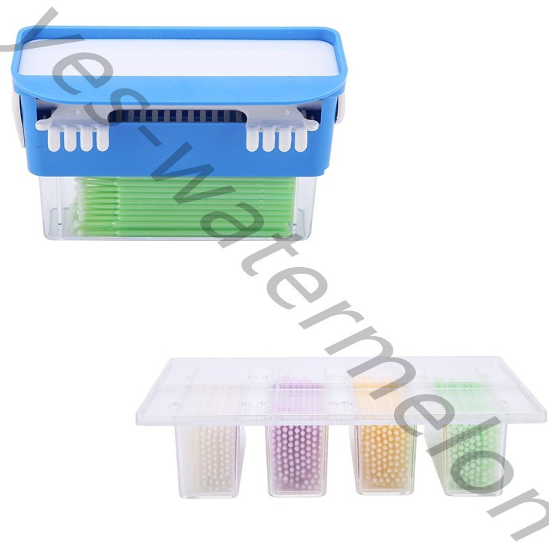 Dental Orthodontic Plactic Applicator Dispenser Instrument +400 Pcs Micro Brush