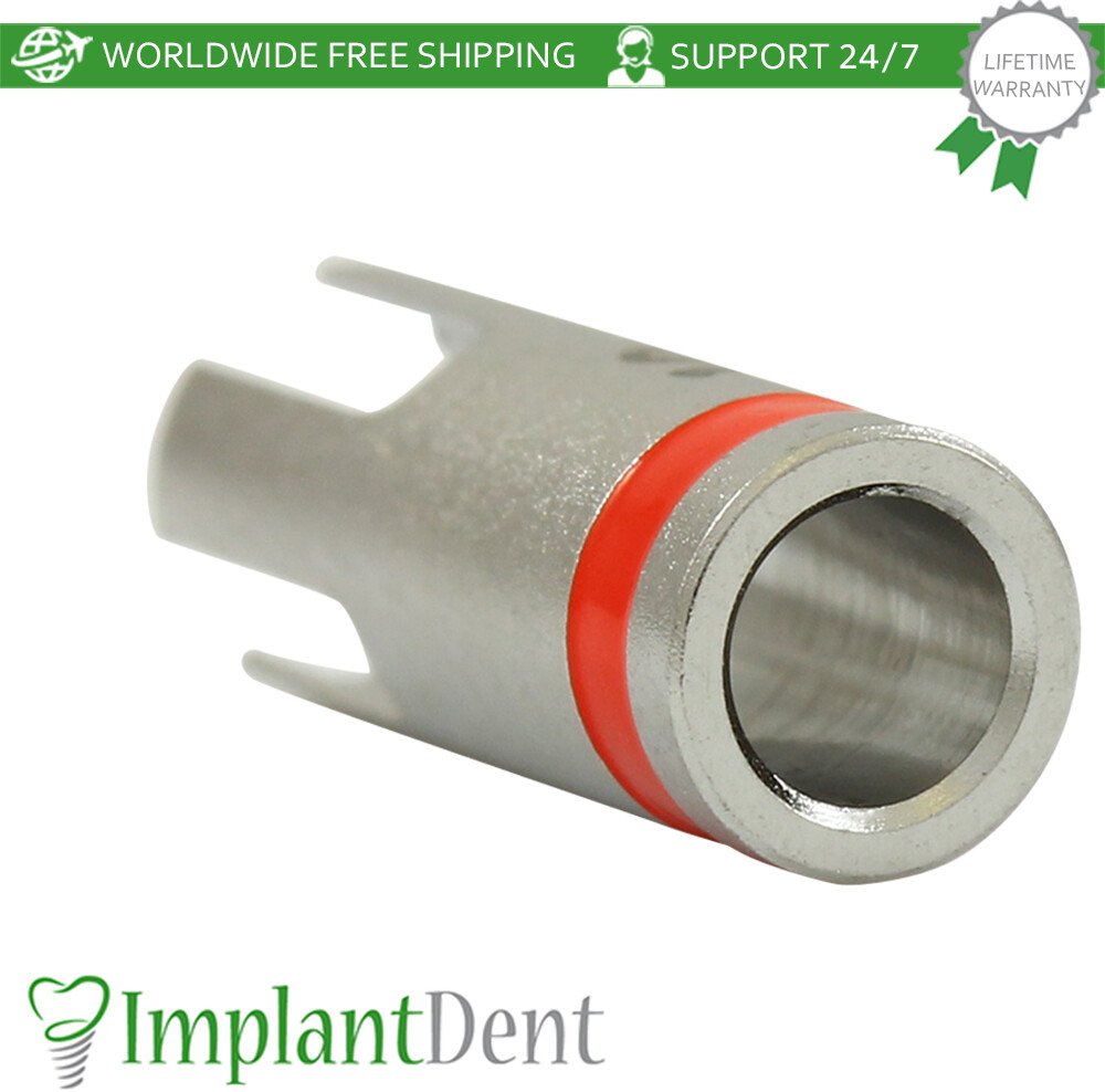 Dental Drill Stopper 2.8mm – Red Stainless Steel Dentistry Tool