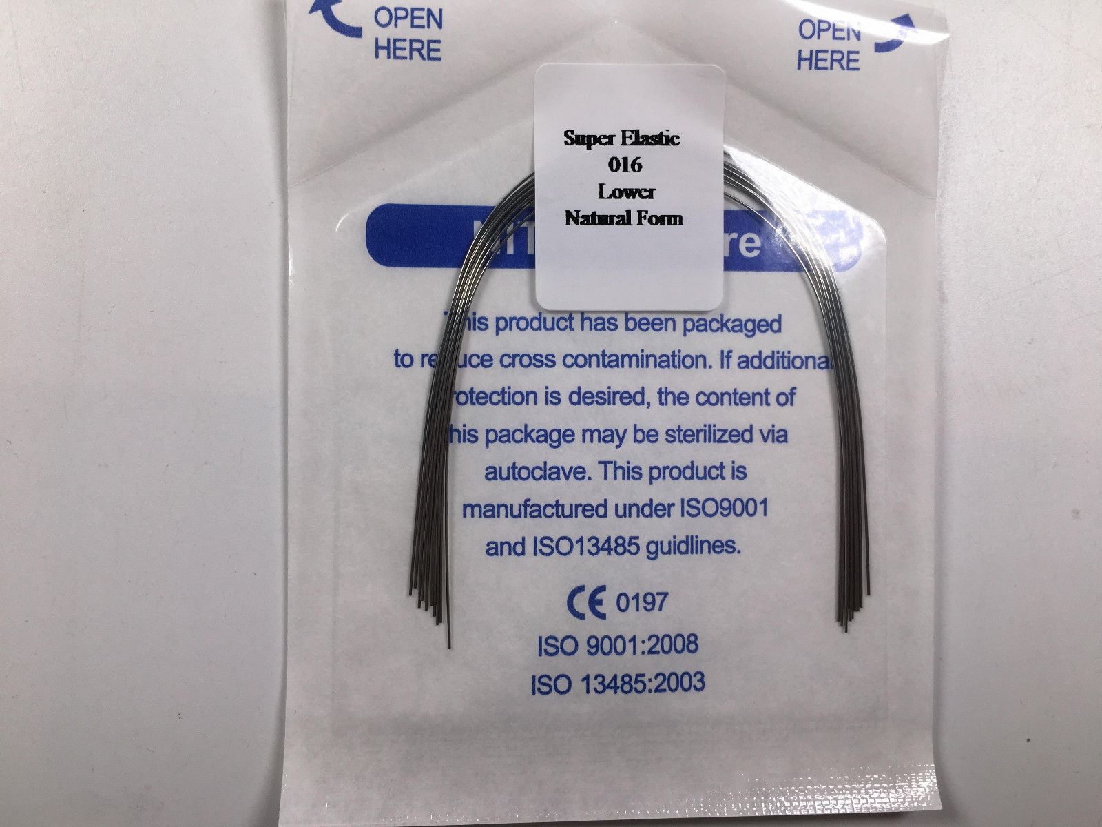 10*Dental Ortho Natural Wires Brackets Super Elastic Round Arch Wire 12/14/16/18